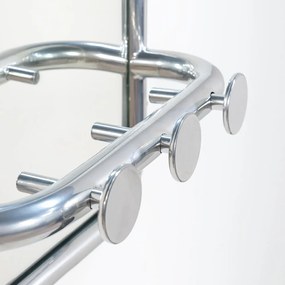 Pannello appendiabiti argentato in metallo 35x60x11 cm Retro – Spinder Design