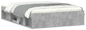 Giroletto grigio cemento 135x190 cm double