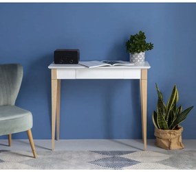 Tavolo da lavoro bianco, lunghezza 65 cm Mimo - Ragaba