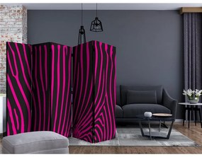 Paravento Zebra pattern (violet) II [Room Dividers]