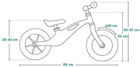 Lionelo - Bici a spinta BART TOUR rosa/verde