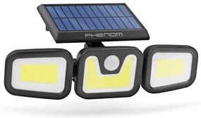 Riflettore LED solare con sensore 3xLED/3,3W/5V IP65