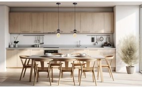 Lampadario a sospensione con filo FALCO 1xE27/60W/230V diametro 20 cm beige