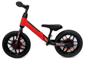 QPlay - Odrážedlo SPARK con luci LED sulle ruote, rosso