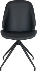 Sedie da pranzo nere in un set di 2 Monte - House Nordic