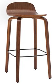 Sgabelli da bar vintage noce (set di 2) OBRA
