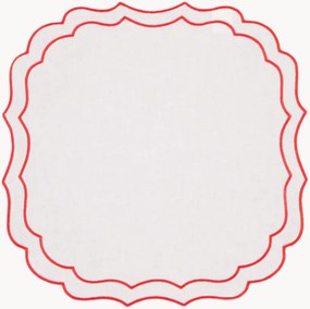 Tovaglietta americana antimacchia con bordo ricamato Greta