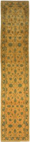 Isfahan Tappeto 80x400 Giallo (Iran) Annodato A Mano
