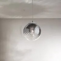 Lampadario Contemporaneo Ripple Cromo 1 Luce E27