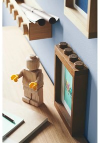 Cornice per foto in legno di quercia tinto scuro Wood - LEGO®