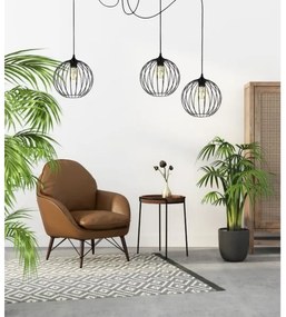 Lampadario a sospensione con filo MATT 3xE27/60W/230V ragno