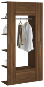 Mobili da Corridoio 2 pz Rovere Marrone in Legno Multistrato