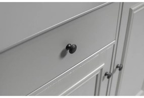 Cassettiera bassa per bambini grigio chiaro in legno di pino 98x93 cm Lily - WOOOD