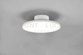 Plafoniera tray led inclinabile dimmerabile d.40cm in metallo bianc...