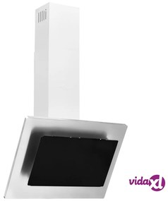 vidaXL Cappa a Parete 60 cm in Acciaio Inox e Vetro Temperato Argento