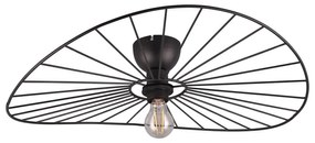 Nero opaco apparecchio da soffitto ø 60 cm Chapeau - Trio