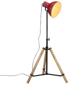 Lampada Da Terra 25 W Rosso Anticato 75x75x90-150 Cm E27 /
