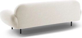 Divano bianco con rivestimento in bouclé 208 cm Poppy – Micadoni