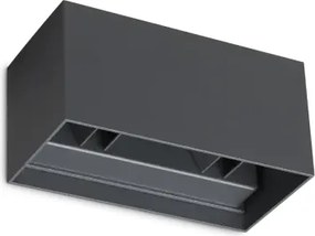 Atom applique da esterno 25 w on-off 2100 lm 3000 k antracite ip54 ...