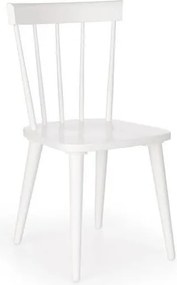 Sedia Barkley in legno bianco - H 89 cm