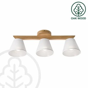 Brilagi - LED  Lampadario a plafone ANTHONY 3xE14/40W/230V quercia/bianco