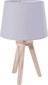 Atmosphera - Lampada da tavolo TRIPOD 1xE14/40W/230V pino/grigio