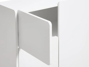 Armadietto bianco 80x100x40 cm Bera – Unique Furniture