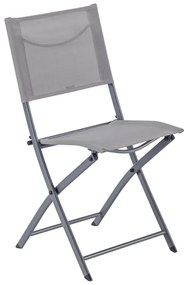 Set tavolo e sedie Emys NATERIAL in acciaio beige per 2 persone