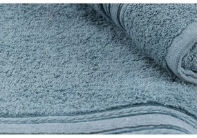 Asciugamani e teli da bagno in cotone blu in un set di 2 pezzi Dora - Foutastic