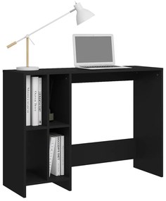 Scrivania nero 102,5x35x75 cm in truciolato