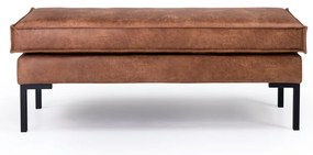 Pouf in similpelle marrone Rate - Scandic