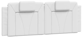 Letto con materasso bianco 120x200 cm in similpelle