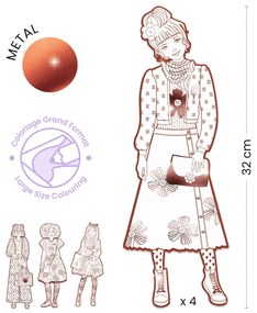 Disegni da colorare per piccoli stilisti - Nina & amiche