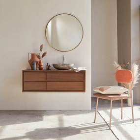 Tikamoon - Mobili da bagno in legno di teak massello 120 cm Parker