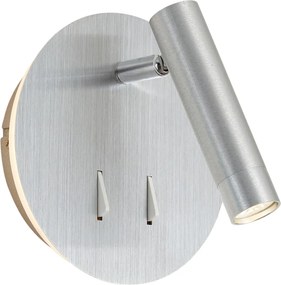 Lampada da Parete Moderna in Acciaio con LED e USB-C - Croft
