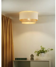 Duolla - Plafoniera BOHO 1xE27/15W/230V diametro 45 cm beige/marrone