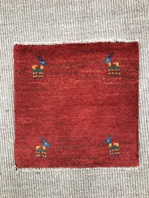 Gabbeh Tappeto persiano 40x40 Rosso (Iran) Annodato A Mano