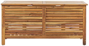 Cesta da giardino legno acacia chiaro 130 x 64 cm RIVIERA Beliani