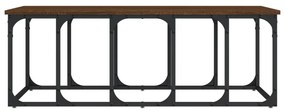 Tavolino Salotto Rovere Marrone 100x50x35,5cm Legno Multistrato