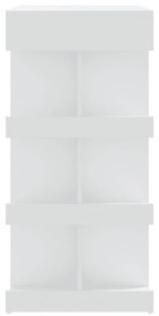Tavolo da Bar con Ripiani Bianco 100x50x101,5 cm in Truciolato