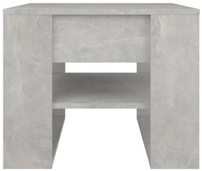 Tavolino salotto grigio cemento 55,5x55x45 cm legno multistrato