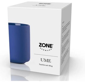 Tazza in gres blu per spazzolini da denti Ume - Zone