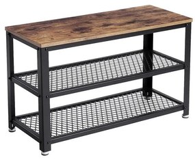 Scarpiera DAVOR marrone/nero