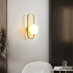 Lampada da parete APP1756-1W BRUSH GOLD WHITE