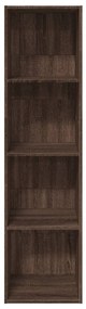 Libreria rovere marrone 40x30x152 cm in legno multistrato