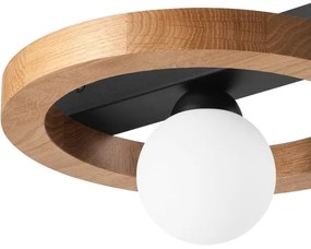 Faretto OTIS 1xG9/5W/230V + 1xE27/15W/230V quercia