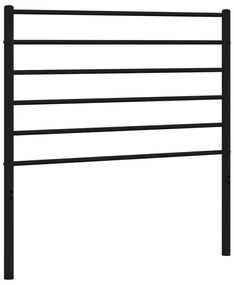 Testiera in metallo nero 107 cm