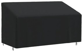Copertura Per Panca A 3 Posti Nera 175x85x68/94 Cm 420d Oxford /