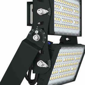 Faro Modulare LED 600W IP66, 167lm/W, Dimmerabile DALI - INVENTRONICS Colore  Bianco Naturale 4.000K, Scegli l'angolo di illuminazione 30°, Scegli le staffe dei moduli Orientabili