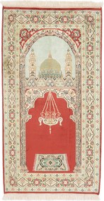 Cashmere Silk Tappeto orientale 60x110 (Indian) Annodato A Mano